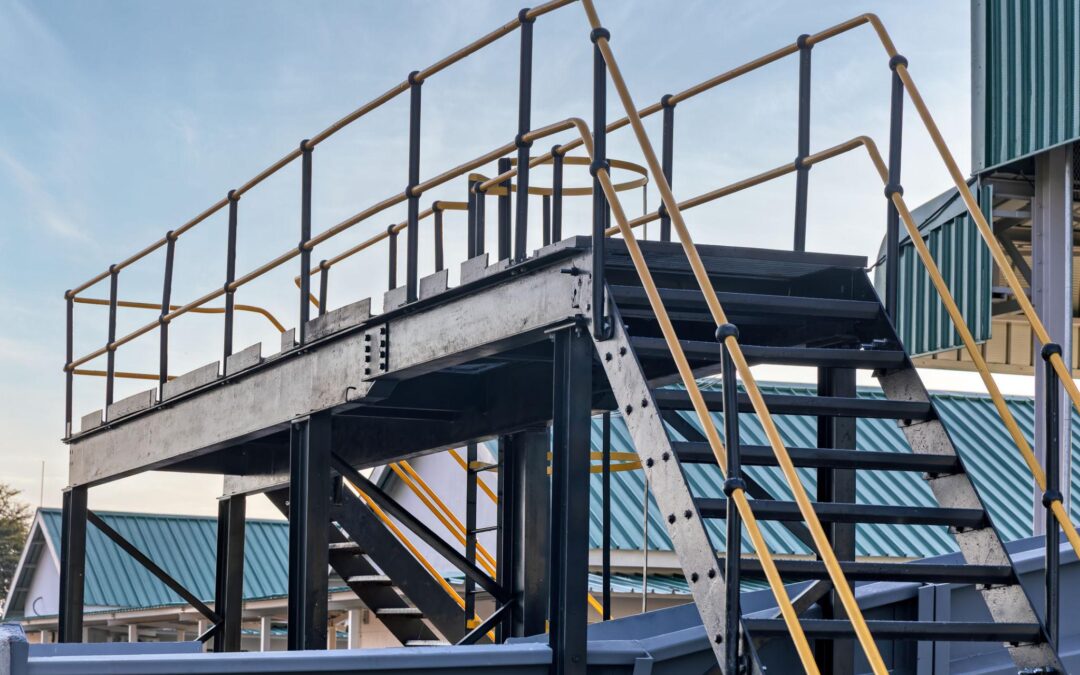 Construction d’une passerelle d’accès sécurisée pour site industriel